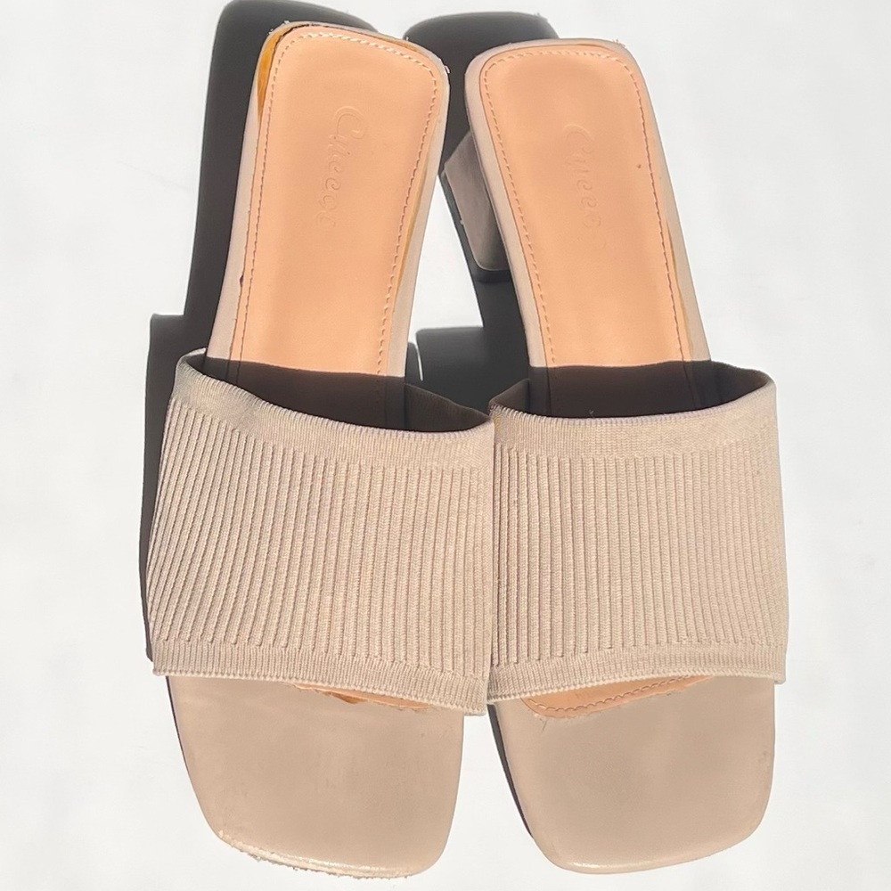 Knit mules slides Women's Slide Sandals size 8 - Picture 4 of 15